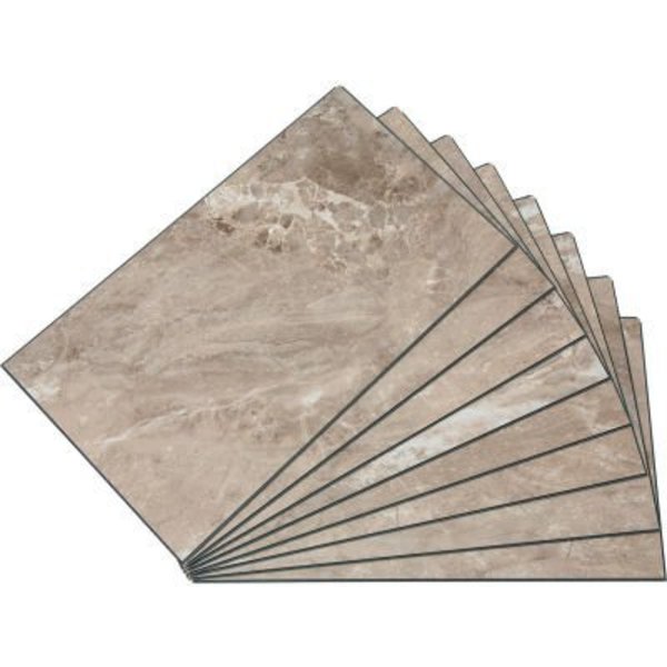 Acoustic Ceiling Products Palisade 25.6"L x 14.8"W Vinyl Wall Tile, Venetian Marble, 8 Pack 53011